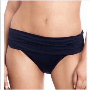 Lauren Ralph Lauren Beach Club Solids Shirred Band Hipster Swim Bottom Size 4